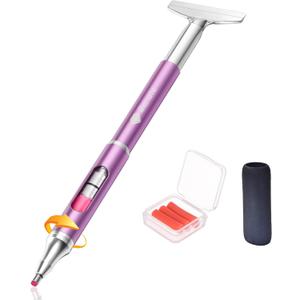 Benote Diamond Art Painting Pen Refillable Wax, Diamond Paint Accessories Refillable Wax Pen Self-Stick Drill Pens with Metal Correction Plate for Art DIY Craft - B18