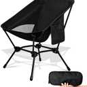 Folding Camping Chairs for Outside - Lightweight Stable Portable Backpacking Chair Compact Camp Chair for Outdoor Camp, Adults, Festival, Travel, Beach, Lawn, Hiking & Picnic