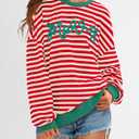 MOUSYA Christmas Sweatshirts Women Christmas Tree Sweater Christmas Party Outfit Xmas Gifts Top Casual Long Sleeve Tops (Red, L)