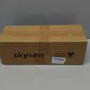 SKYSEN Floating Shelves for Wall Set of 6, 15.7in Wood Wall Shelf for Decor, Bathroom, Bedroom, Storage, Book,Kitchen, Living Room - Black(fs-40-b)