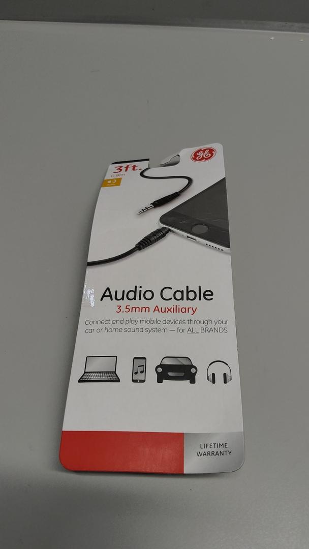 GE 33572 6' Audio Cable, Black