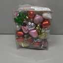 30Pcs Heart Ornaments,Pink and Red Heart Shaped Valentine's Day Tree Decorations for Wedding,Birthday