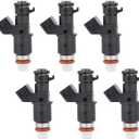 6PCS Fuel Injectors Compatible with 2012-2015 Honda Pilot 3.5L Replace # FJ1204 84212400