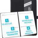 Action Day 2026 Weekly Planner - Effective Planning System to Increase Productivity,To-Do List,Weekly Goals,Projects,Teamwork,Daily Diary,Yearly & Monthly overview, Notes Pages (Black, 8x11 Inch)