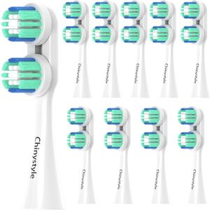 Electric Toothbrush Replacement Heads for Spinbrush Pro Series Compatible with PRO Clean & Pro Whiten (Legacy Handles Only), Medium Bristles, Adult, Individually Wrapped, 10-Pack