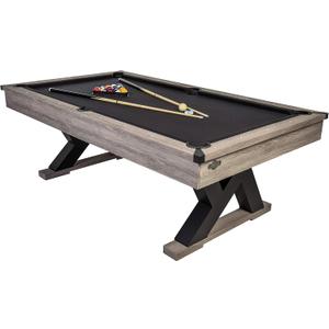 American Legend Billiard Table with Rustic Wood Finish (Brown)
