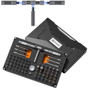 LIFEGOO Ratchet Screwdriver Set: 74 in 1 Magnetic Screwdriver Sets, S2 Steel Bits & Flexible Shaft Suitable for Electronics, Furniture Assembly & Bicycle Repair Tools