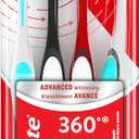 Colgate 360 Advanced Whitening Medium Toothbrush Pack, 4 Adult Medium Toothbrushes with Cheek and Tongue Cleaner, Helps Clean Your Teeth, Tongue, Cheeks, and Gums, 4 Pack