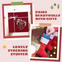 Thank You Gifts - Appreciation Gifts for Women, Boss, Coworker, Teacher, Nurse, Employee - Inspirational Farewell Goodbye Going Away Glass Thank You Ornament 2025