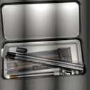 9 Pcs Underglaze Pencil Kits 2 Pcs Black Underglaze Pottery Pen for Ceramics with Blending Stump Pencil Extenders Sharpener Pen Case for Decorating Under Ceramic Pottery Bisque Ware