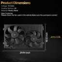 Radiator Cooling Fan Assembly for Volkswagen Beetle 2012-2019 for Volkswagen Jetta 2007-2018 for Volkswagen Golf 2010-2014 for Volkswagen Rabbit 2006-2009