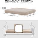5 x Outdoor Cushion Covers Set,8PCS Patio Furniture Couch Seat Slipcovers, Replacement for Sofa Sectional Chair(CoverOnly)