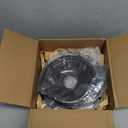 Stove Drip Pan for Electric Stove Top, Compatible with Frigidaire 10% Energy Save by Enamel Spraying Prevent Bending and Rust Includes a Set of 4 Oven Burner Drip Pans, Black