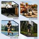 BISOUSOX Mens Merino Wool Socks 70% Wool, Lightweight Cushion Crew Dress Socks, Breathable Sock for Boot, Light Hiking (Black, L)
