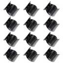 12 Pcs Hot Roller Clips Plastic Hair Curler Claw Clips for Sectioning Styling Creating Voluminous Curls Lightweight Styling Accessories for Home Travel Use DIY Hairstyling Bridal Party Looks