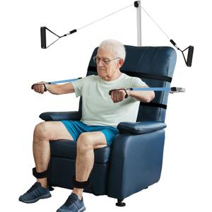 FSA or HSA Eligible, Arm and Leg Exerciser for Seniors, Shoulder Exercise Equipment, Total Body Rehabilitation, Full Body Workout Rehab, Stretch Equipment, 3-Level Adjustable Resistance, Foldable