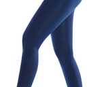 +MD Women's High Waist Yoga Panty Target Firm Control Shapewear Compression Slimming Leggings (Blue, L)