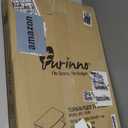 Furinno TURN-N-TUBE TV Riser Stand, 2-Tier Small Elevated No Tools TV Stand, TV Console for TV up to 32 inch, 15.8 x 23.8 x 11, for Living Room, Bedroom, Oak Grey