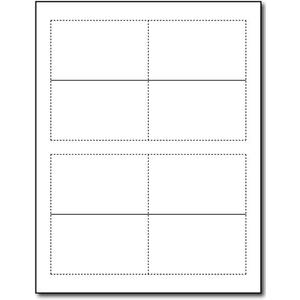 Small White Linen Textured Place Cards - Printable Tent Cards for Inkjet & Laser Printers - 200 Tent Cards
