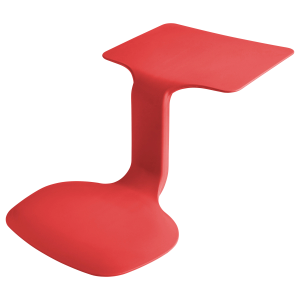ECR4Kids The Surf Portable Lap Desk, Flexible Seating, Red (1-Pack)