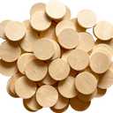 60 Pack Round Wood Coins 1.5 Inch Natural Wood Slices Wooden Discs for DIY Arts & Crafts Projects