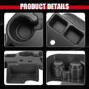 Center Console Cup Holder Compatible with 1999 2000 2001 Ford F-250 F-350 F-450 F-550 Super Duty