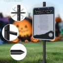 2 Pcs T-Bar Yard Sign Stakes, 46 Inches Heavy Duty Metal Stake Yard Sign Holder, Rust-Proof Metal Yard Sign Poles Holder for Outside, Parking Lot, Holiday, Graduation, Lawn, Bar, Garage, Sale Events