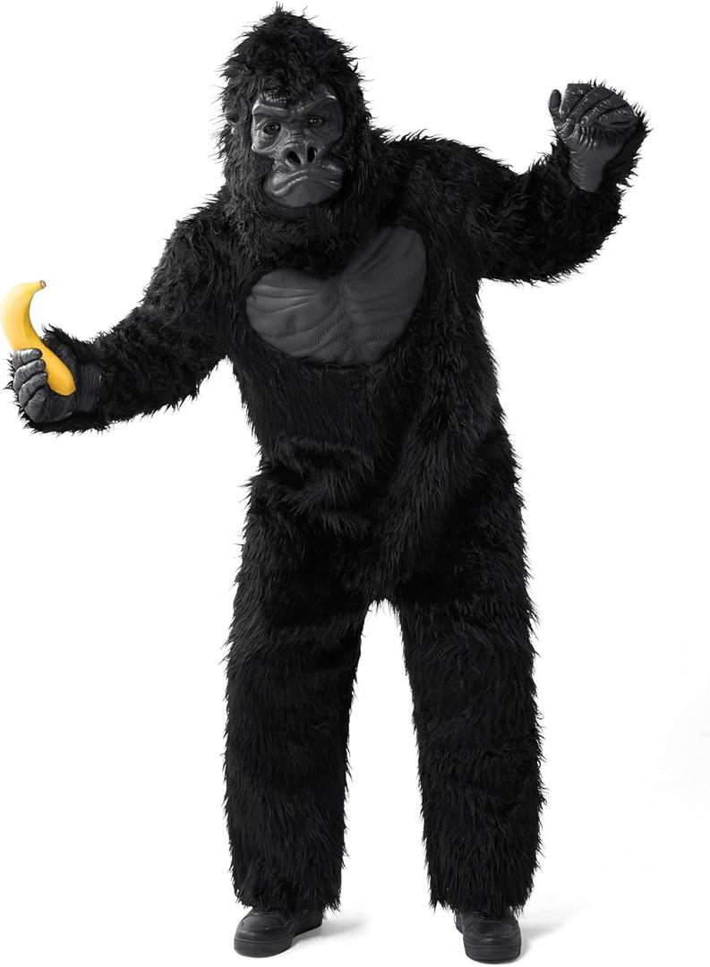 Spooktacular Creations Halloween Gorilla Costume, Adult Men Ape Costume for Halloween Party (Medium)