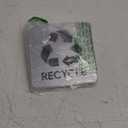 Sutter Signs Trash and Recycle Signs | Large Silver Metal Finish Plastic Plaques with Strong Adhesive Sticker Backing for Kitchen Garbage Cans & Recycling Bins, 5.5" x 5.5"