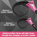 ValueMax 2-piece Strap Wrench Set, Adjustable Oil Filter Wrench with Max Diameter 4" (Small) and 6"(Large), Jar Opener, Pipe, Plumbing, Purple