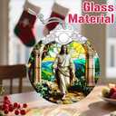 Religious Christmas Ornaments - Jesus Stained Glass Ornament | Christmas Tree Ornament | Christian Home Decor - Religious Gifts, Lord Jesus Gifts for Easter, Gift Ideas & Holiday Present