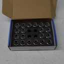 Kadrick 16pcs M14x1.5 Lug Nuts,One-Piece Solid Chrome OEM Factory Style, Replacement for 2015-2024 Edge Mustang Explorer Fusion/Lincoln MKZ MKX,Large Acorn Seat