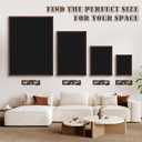 4 THOUGHT Large Magnetic Chalk Board 48" x 36", Rustic Brown