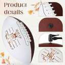 Soulchen Wedding Groomsmen Proposal Football Gifts for Wedding Garter Toss 12 Inch Engraved Footballs with 1 Pump 1 Needles Net Bag for Game Reception Favor