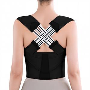 Back Brace Posture Corrector for Women and Men Shoulder Straightener Hunchback Adjustable Support Upper Comfy Correction Back Pain Relief Scoliosis Lumbar Spine Upgraded (Black, Large)