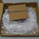 Solar Hanging Acrylic Crystal Chandelier Outdoor Garden Decorative Lights Powerful Lithium Battery 54 Warm LEDs Easy Hanging Waterproof Outdoor Lantern for Mom Garden Gazebo, Party, Wedding,Tree