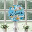 MVVMTOP 5.7x5.9inch Diamond Painting Kits Ocean Hanging Pendant DIY Marine Organism Wreath Ornaments Shaped Diamond, HGJ081