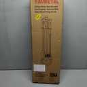 Lizh Metalwork 5 Pieces Black Wrought Iron Fireplace Companion Set,Modern Indoor Outdoor Fireplace Accessories Set,Include Tongs, Shovel, Poker,Brush and Cast Iron Base