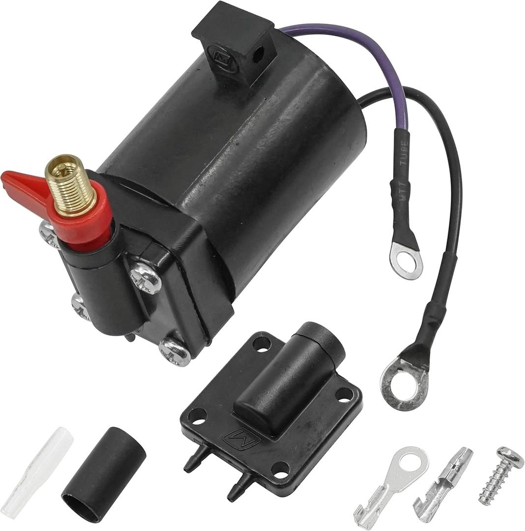 Caltric Fuel Primer Choke Solenoid Compatible with Johnson Compatible with Evinrude OMC 5007356 437233 437238 43762 434326 397909 582865