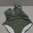 Women's High Waisted Bikini Set Large Bust Supportive Crossover Back V-Neck Two-Piece Swimsuit Bathing Suits