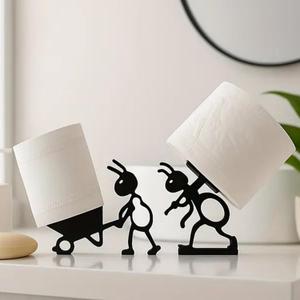 Funny Ant Toilet Paper Holder Unique Ant Design Bathroom Decor, Toilet Paper Roll Stand for Bathroom, Rustic, Modern or Farmhouse Style, Fun Gift for Home, Friends & Family