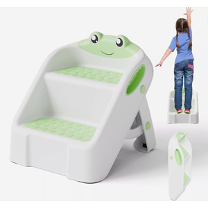 Lightweight Kids Step Stool for Potty Training & Easy - Cute Frog Design