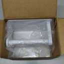 VAEHOLD Self Adhesive Toilet Paper Holder with Phone Shelf Stainless Steel Wall Mounted Toilet Paper Roll Holder - Bathroom Washroom Tissue Roll Holder with Storage Shelf - White