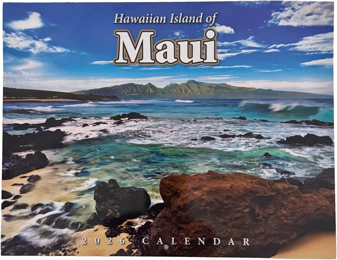 Islander Hawaii Hawaiian 2026 Twelve Month Wall Calendar (Island of Maui)