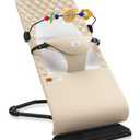 Bouncer Seat for Babies 0-12 Months, Baby Bouncer forBreathable and Comfortable Cushion, Three HeightAdjustments, Baby Rocker Portable Folding andDetachable, Ergonomic Baby Seat