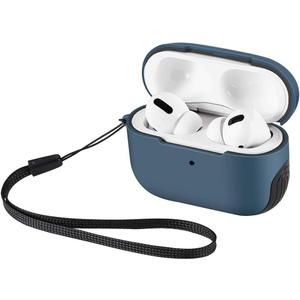 WITHit Sport Cover Compatible with Apple AirPods Pro, Bluestone/Black, Soft Durable Silicone Hard Protective Shell Protective Earbud Cover - Wireless Charging Compatible AirPod Case