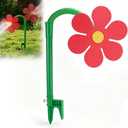 Crazy Daisy Sprinkler - 360° Rotating Dancing Crazy Daisy Water Sprinkler for Lawn Garden, Funny Sunflower Water Sprinklers for Dogs, Also a Flower Sprinkler and Flower Sprinkler for Dogs (Red)