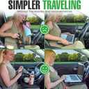 Steering Wheel Desk Tray for Eating, Laptops - Hooks Onto Most Vehicle Steering Wheels, Road Trip Accessory, Car Table