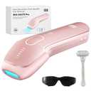 Laser Hair Removal with Ice-Cooling Care for Women and Men, HAUTE Pro Painless at-Home IPL Hair Remover for Coarse Hair in Bikini All Body Areas, Latest Generation for Effective Results (Pink)