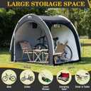 Bike Storage Shed Tent, Outdoor Portable Bicycle Storage Sheds MODEL: XXL for 4 or 5 Bikes-Black